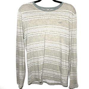 Hollister | Long Sleeve Striped Tribal Scoop Tee